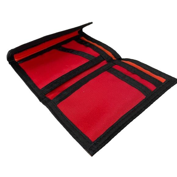 NEW 80s Sportster Retro Trifold Polar Bear Alaska Wallet Red Yellow White Blue - Picture 5 of 7